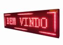 Ver imagem 1 de Painel Led Vermelho Letreiro Luminoso Digital 170x20 Alto Brilho Usb