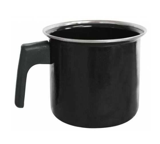 Caneca Leiteira Fervedor 1450ml Indução Preta - Preto