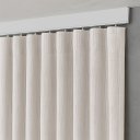 Ver imagem 3 de Cortina Gaze de Linho Flamê Basic 3,00x2,70m para Trilho Suíço Sala e Quarto:Branco