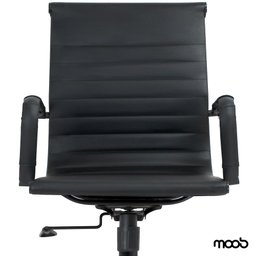 Cadeira de Escritório Moob Berlim Diretor Esteirinha Giratória Com Função Relax Dark - 2