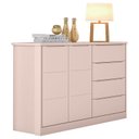 Ver imagem 1 de Cômoda Infantil Blenda Rosa Acetinado - Phoenix Baby