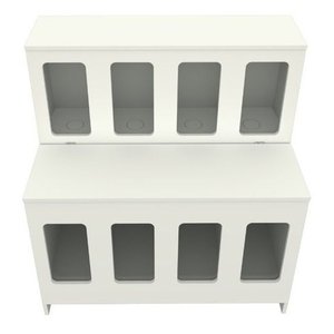 Expositor de Ração Kids 08 Divisões Agro Granel Vetorial Móveis