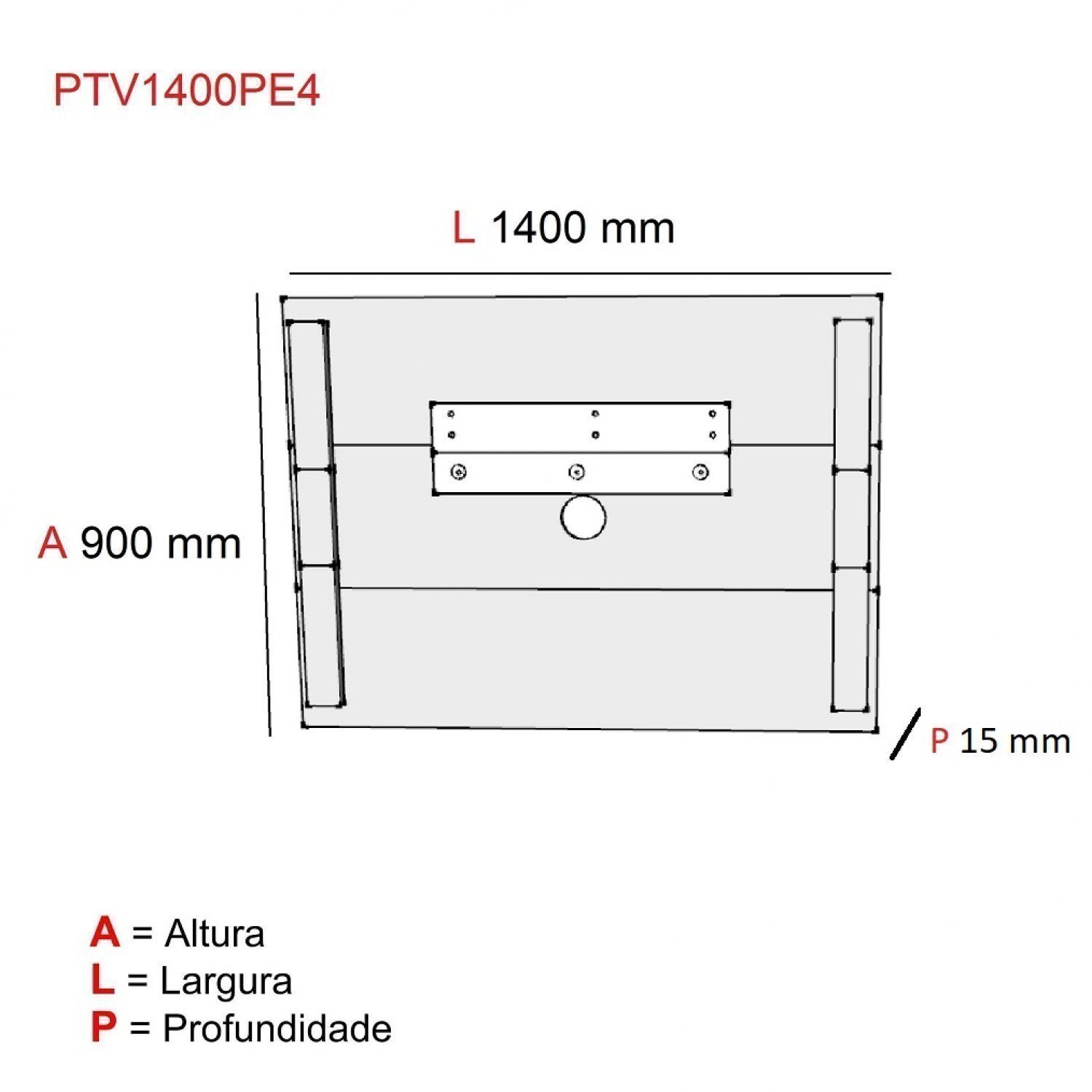 Painel para TV até 42 Polegadas PE40  - 4