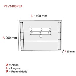 Painel para TV até 42 Polegadas PE40  - 4