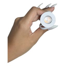 Mini Spot Woody Redondo Branco Gaya 7121 - 5