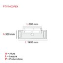 Ver imagem 3 de Complemento Central de Painel TV até 55 Polegadas 140x30cm Marrom