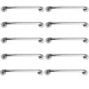 Ver imagem 1 de Barra Alça Apoio 50cm Aço Inox Kit 10 Uni Banheiro Box Cadeirante Suporte Anti Queda Evita Acidentes