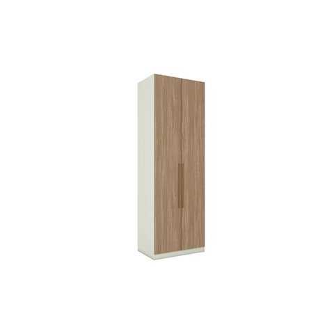 Módulo de Quarto Solteiro Guarda Roupa Mc08 Seletto C/ 2 Portas Areia/jequitibá - Henn