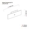Complemento Central de Painel TV 32 Polegadas 90x30mm - 3