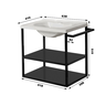 GABINETE ARMARIO PARA BANHEIRO 100% AÇO FERRO C/ PORTA TOALHA - 5