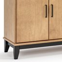 Ver imagem 3 de Buffet Aparador 152cm 4 Portas Storage Carvalho/Preto Z25 - Mpozenato