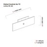 Complemento Central de Painel TV 32 Polegadas 90x30mm - 3