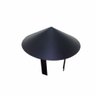 Chapéu Chinês Preto para Dutos 115 Mm Diâmetro Topo de Chaminé - 1