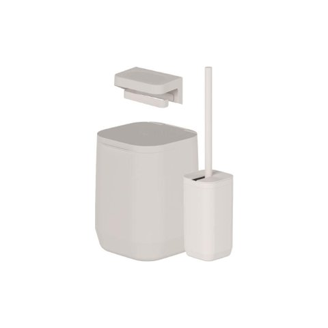 Kit de Banheiro com Lixeira de Piso/parede ou 3 Peças