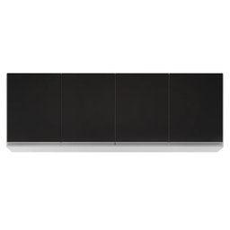 Armário de Cozinha Modulado de Canto 8 Peças Cp25 Balcão sem Tampo Branco/preto - Lumil Lumil Móveis - 8