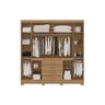 Guarda Roupa Casal 8 Portas e 4 Gavetas New Realce Amêndola - Demóbile - 4