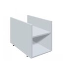 Ver imagem 1 de Suporte Para Cpu E Nobreak Estabilizador De Mdf Com Rodízios