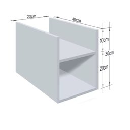 Suporte Para Cpu E Nobreak Estabilizador De Mdf Com Rodízios - 2