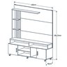 Estante Rack para Tv 65" Home Ocean:preto/ Canela - 4