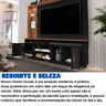 Estante Rack para Tv 65" Home Ocean:preto/ Canela - 2
