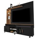 Ver imagem 1 de Estante Rack para Tv 65" Home Ocean:preto/ Canela