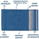 Ver imagem 4 de Jogo de Toalhas Luxury Soft Beka 360 G-m² 2 Banho + 2 Rosto + 2 Piso Luxo Azul