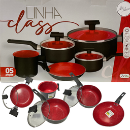 Conjunto de Panelas 5 Peças com Revestimento Cerâmico Linha Classic - 2