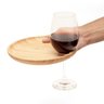 BANDEJA REDONDA DE BAMBU COM APOIO PARA TAÇA - OIKOS - 7