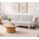 Ver imagem 6 de Sofá Oslo 2 Lugares 150cm Base Aço Preto Bouclé Cinza - Sallar Home