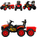 Ver imagem 2 de Trator Infantil Eletrico Biemme Super Farmer Vermelho 12v Controle