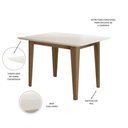 Ver imagem 2 de Mesa de Jantar Kate Retangular Vidro 120cm Off White Pallazio