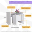 Ver imagem 4 de Conjunto Mesa e Cadeira Infantil Multimóveis Cr40122 Branco