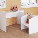 Ver imagem 5 de Conjunto Mesa e Cadeira Infantil Multimóveis Cr40122 Branco