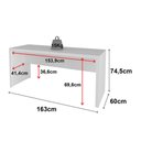 Ver imagem 2 de Mesa para Escritório Me4109 Branco Tecnomobili