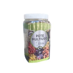 Pote Plástico Cozinha Fileto 2,5l Candy Color - Pote Hermético 2,5 - Pote Rosca Organizador Mantimen - 1