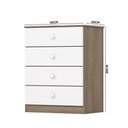 Ver imagem 4 de Cômoda Quarto Infantil 65cm 4 Gavetas Lola H02 - D'Rossi
