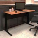 Ver imagem 1 de Mesa Escrivaninha de Estudos 135cm X 60cm Pé Metal F5 Office