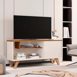 Rack para Sala Tv Bancada Aparador Heitor Off White Ypê - 1