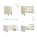 Ver imagem 4 de Quarto de Bebê Berço Evolution + Guarda Roupa 2 Portas Areia + 2 Colchões