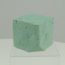 Ver imagem 2 de Vaso Decorativo Enfeite Planta Aparador Cubo Resina 12x15x15cm Verde