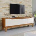 Ver imagem 1 de Rack para TV até 70 Polegadas 160cm 03 Portas Cinamomo/Off White Veneto
