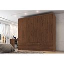 Ver imagem 3 de Guarda Roupa Casal Maximus 6 Portas 6 Gavetas Jacarandá Fosco - Zanzini