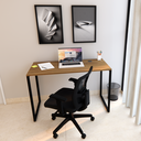 Ver imagem 1 de Mesa Escrivaninha Home Office Estilo Industrial 100% Mdf com Usb/tipo-c Embutido:carvalho/freijó