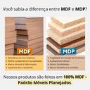 Ver imagem 7 de Mesa Escrivaninha Home Office Estilo Industrial 100% Mdf com Usb/tipo-c Embutido:carvalho/freijó