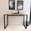 Ver imagem 6 de Mesa Escrivaninha Home Office Estilo Industrial 100% Mdf com Usb/tipo-c Embutido:carvalho/freijó