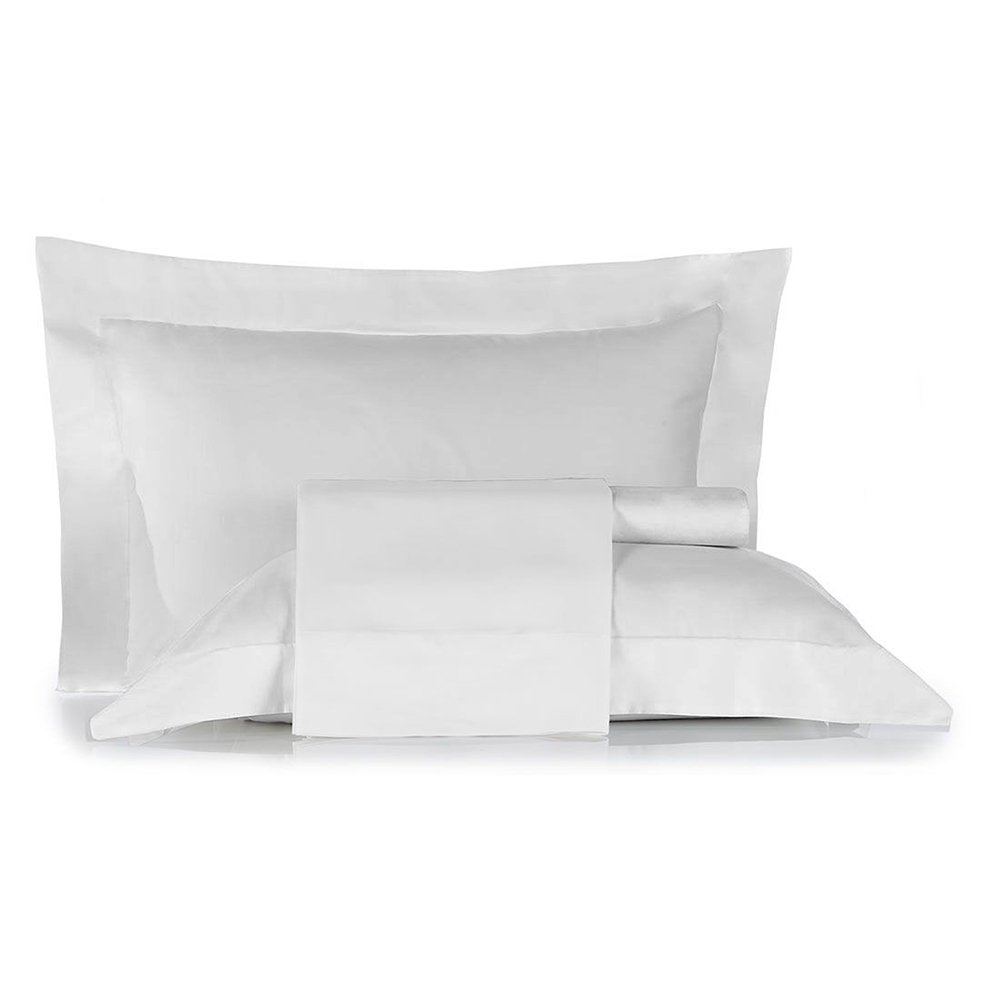 Jogo de Cama Queen Size Liso 300 Fios Nova América:branco