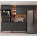 Ver imagem 2 de Armario de Cozinha Modulada 4 Peças com Nicho Decorativo 280cm Isabelle Delmarco