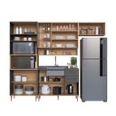 Ver imagem 1 de Armario de Cozinha Modulada 4 Peças com Nicho Decorativo 280cm Isabelle Delmarco