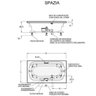 Banheira Hidromassagem Jacuzzi Spazia 90 1,50mx90cmx46cm - 06 Jatos - Com aquecedor - 4