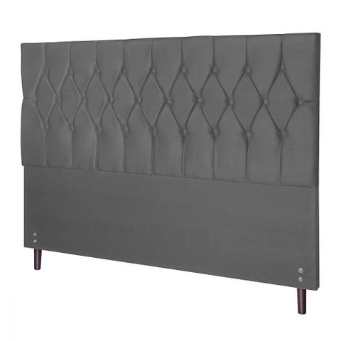 Cabeceira Casal Queen Jbe Madri 164cm Cinza Cama Box 158cm